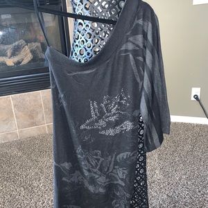 Mind Code boutique one sleeve dress